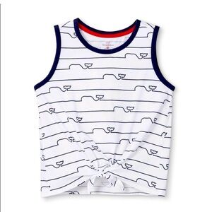 Vineyard Vines White & Blue Tank Top